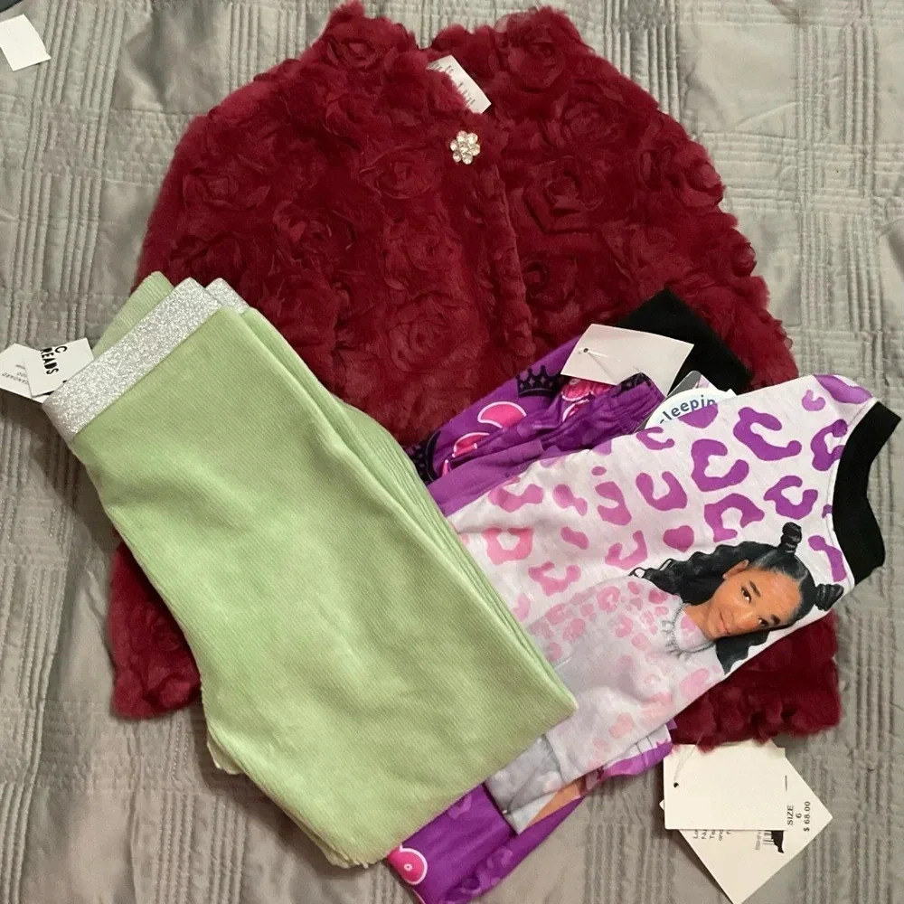 Blueberi Burgundy Dress Jacket, Purple That Girl Lay Lay PJ’S, & 1 more Size 6